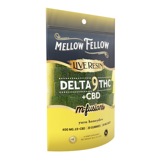 Delta 9 Live Resin Edibles 400mg - Yuzu Honeydew-gallery-36335887253710