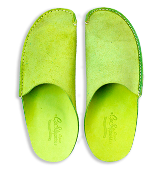 Green CP Slippers Minimalist
