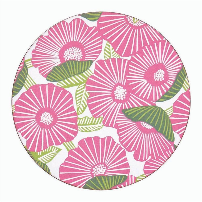 Poppy Papaver Round Coaster - Set of 4-gallery-32767256920151