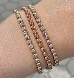 3GOG 14K Original Bubble Bracelet - Emerald, Ruby, or Sapphire - PREORDER DOWNPAYMENT