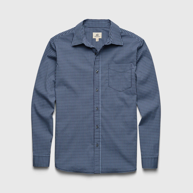 Brian Gingham Shirt - Blue Check GIngham-gallery-45068185633026
