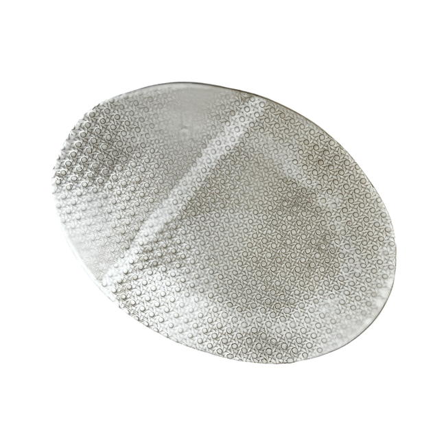 Sandalwood Caned Statement Platter-gallery-36193949221053