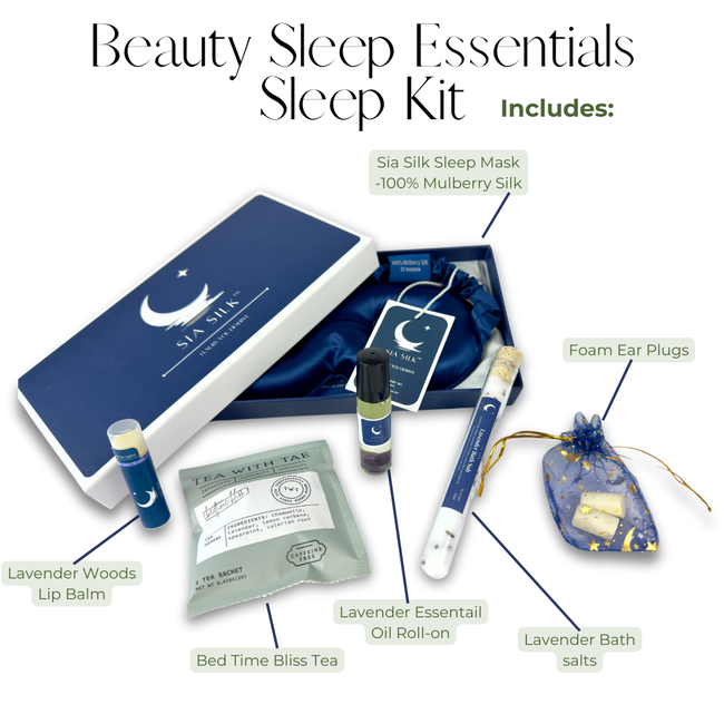 Sia Silk® Beauty Sleep Essentials Sleep Kit - Gift Box-gallery-43259917762817