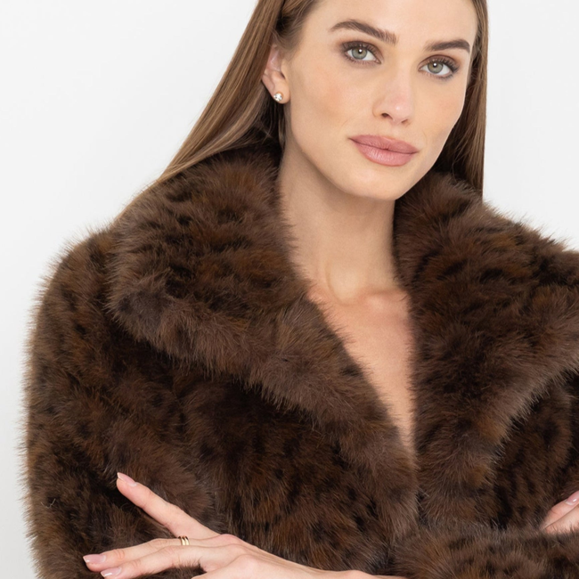 Lexy Leopard Faux Fur Jacket-gallery-44930947285242