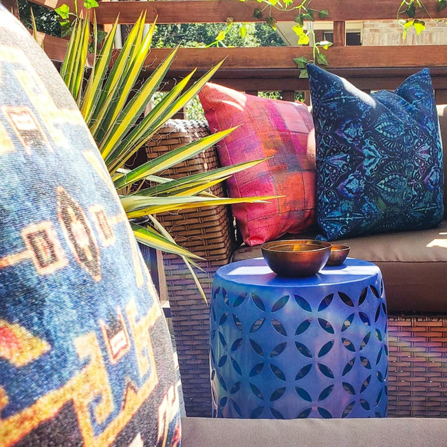 Outdoor Pillow - Neela Blue-gallery-31845138923633