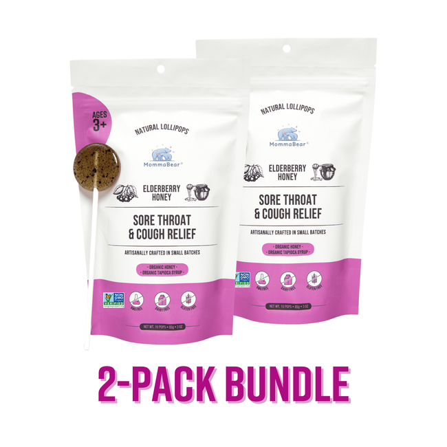 Organic Sore Throat & Cough Relief Lollipops (Bundle)-gallery-35249811193937