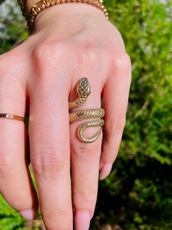 3GOG Vintage inspired solid gold snake ring - PREORDER DOWNPAYMENT