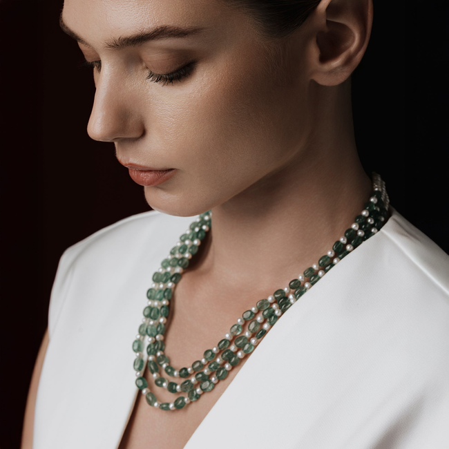 Zamrud Saaz Necklace-gallery-35884925648953