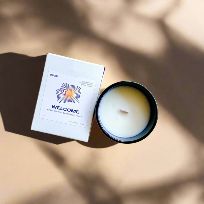 Welcome—Scented Coconut Wax Candle, 7oz-gallery-52643845374226