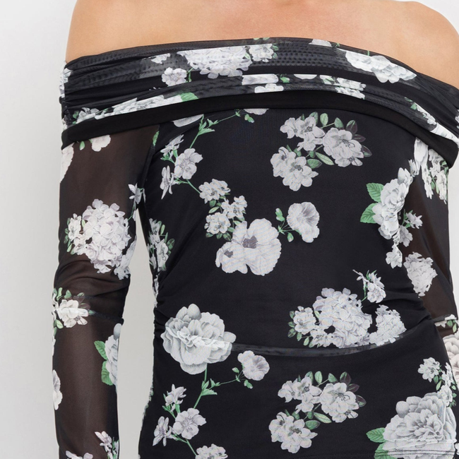Romeo Floral Mesh Top-gallery-44946126995706