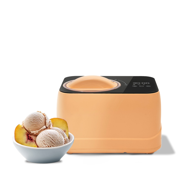 Whynter 0.8 Quart Compact Automatic Ice Cream Maker with Stainless Steel Bowl, Honey Peach ICM-080-H-gallery-45333602304248