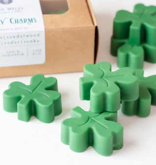 St.Patrick's Day Scented Wax Melts 6 | Sandalwood + Coconut 3 oz.