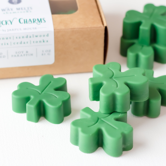 St.Patrick's Day Scented Wax Melts 6 | Sandalwood + Coconut 3 oz.-gallery-28982117990470