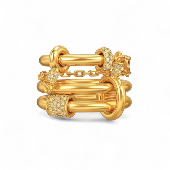 Triple Chain Link Ring-gallery-34161180541003