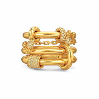 Triple Chain Link Ring