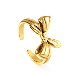 Bow Open Gold Ring