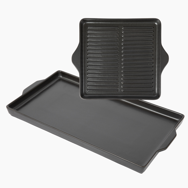 Indoor/Outdoor Ceramic Stoneware Grilling Duo Bundle-gallery-53351565263220