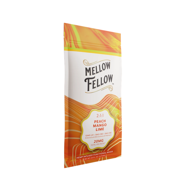 Delta 9 + CBD & CBG Mixers 10pc - Peach Mango Lime-gallery-38665798385870