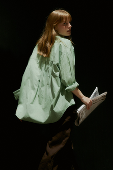 Milla Long Sleeve Button Down Shirt - Mint