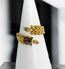 Olive Leaf Adjustable Ring