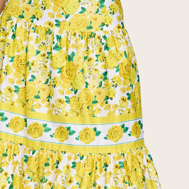 Mondo Floral Poplin Skirt-gallery-43968273285370