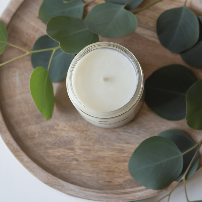 Just Breathe Soy Candle | Eucalyptus + Spearmint + Lemon + Sea Salt + Juniper - 8 oz.-gallery-29204530462790
