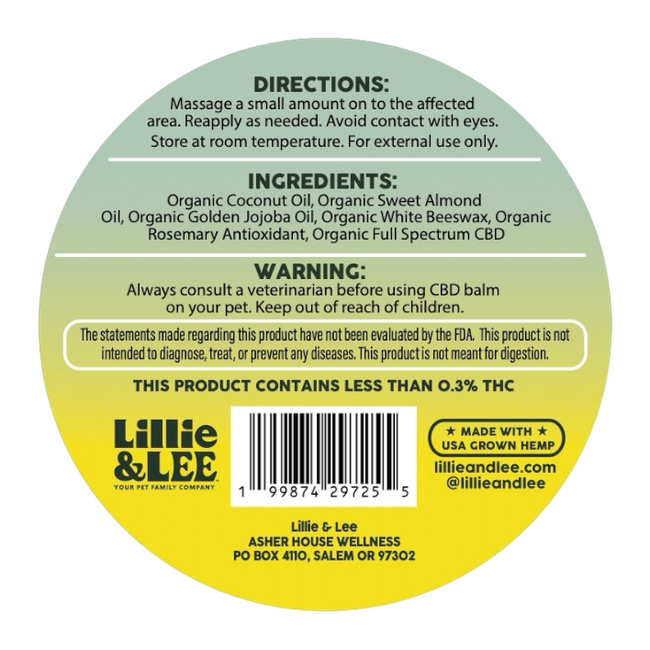 500mg CBD Balm | Relief + Restore - for Pets-gallery-35168080560337