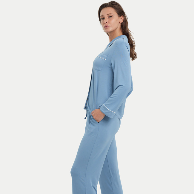 Long Sleeve Bamboo Pajama Set-gallery-41445342380272