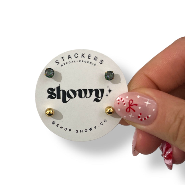 Hypoallergenic Stacker earrings-gallery-44864392429826