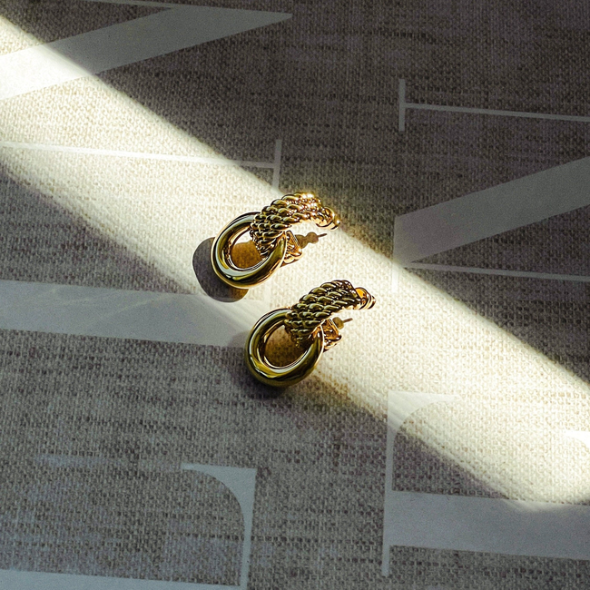 Chunky Knot Earring-gallery-31654083657803