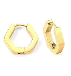 Arya Geometric Huggie Hoop Earrings