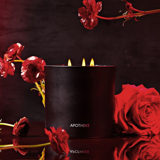 Charcoal Rouge 3-Wick Candle-gallery-60276275642734