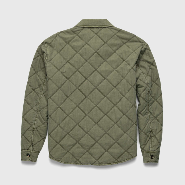 Lennon Quilted Shirt Jacket - Lichen Green-gallery-44084781777154