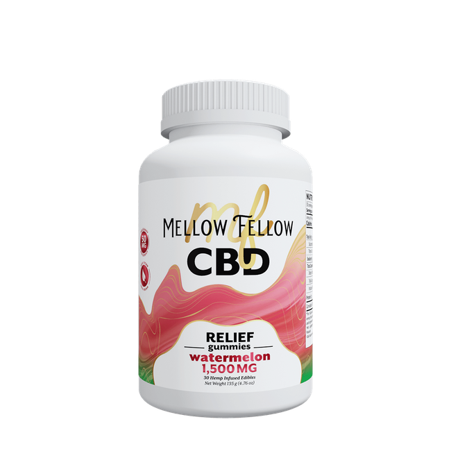 Relief CBD Gummies - 1500mg - Watermelon-gallery-37564388606158