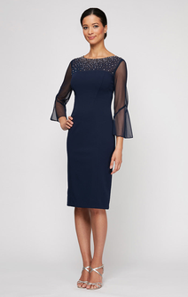 Gabrielle Bell Sleeved Crepe Dress
