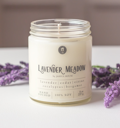 Lavender Meadow Soy Candle  8 oz.