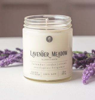 Lavender Meadow Soy Candle  8 oz.