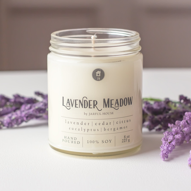 Lavender Meadow Soy Candle  8 oz.-gallery-28799472762950