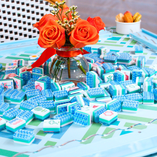 MAHJONG MAT | Brightside | 33" x 33"-gallery-51307937104183