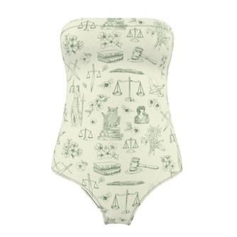 Courtroom Botanica Strapless Swimsuit