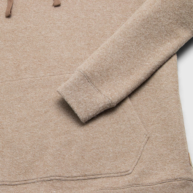 Justin Cashmist Fleece Hoodie - Camel Heather-gallery-44025291112706
