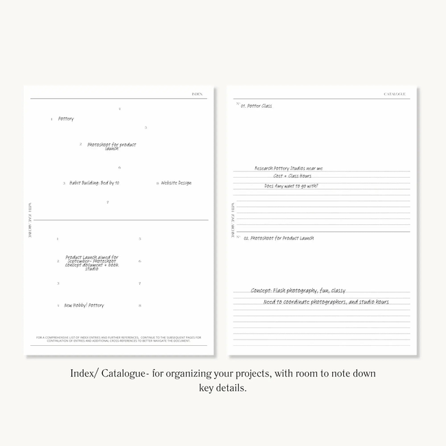 Project Inserts (Index, Catalogue, Project Planning, Project Calendar)-gallery-31588162109536