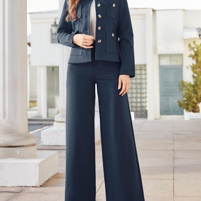 Collarless Jacket (Navy)-gallery-43761965302012