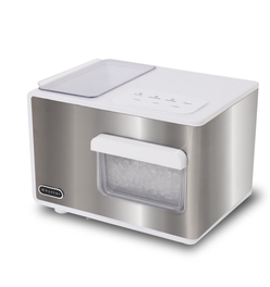 Whynter IBX‑388WS 50 lb Nugget Ice Maker – White Glass Design