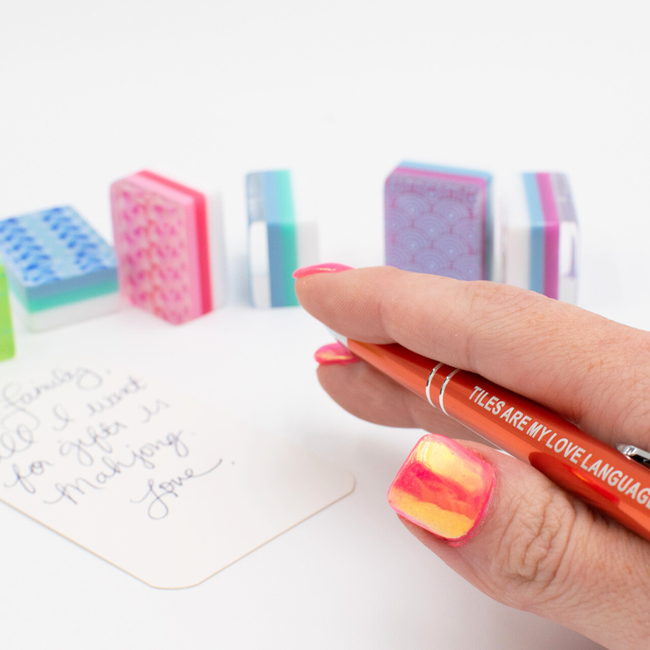 MAHJONG PEN SET | 5 Colorful Pens with Funny Mahjong Sayings-gallery-50991949840695