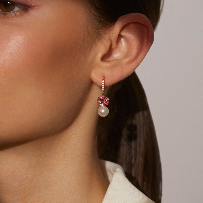 NATURAL BEAUTY PINK DROP EARRING-gallery-46884321493251
