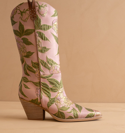 The Tesha | Rose Garden Floral Cowboy Boot