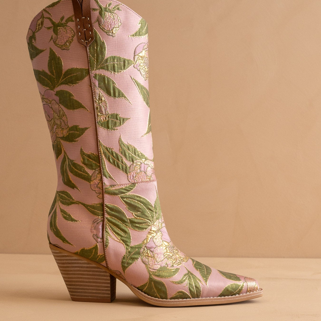 The Tesha | Rose Garden Floral Cowboy Boot-gallery-42229788606641