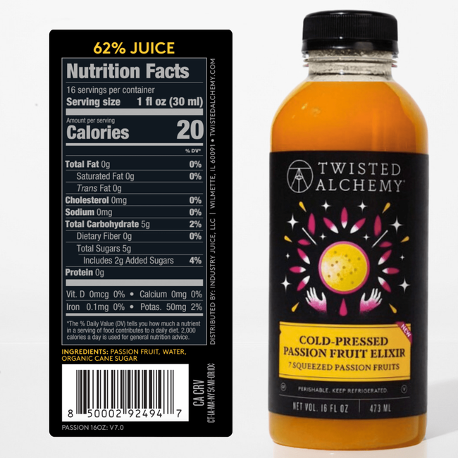 16oz PASSION FRUIT ELIXIR COLD PRESSED-gallery-60314132840815