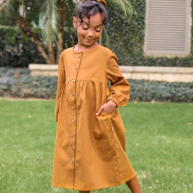 Long-Sleeved Jo Dress- Acorn-gallery-41544180105515